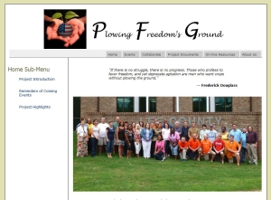 Small screen capture of the current PFG site